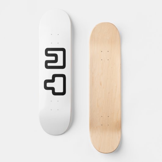凸凹 Dekoboko でこぼ こ Persoonlijk Skateboard (Voorkant)
