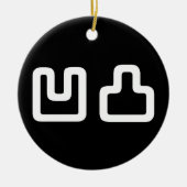 凹凸 Outotsu おうとつ Keramisch Ornament (Voorkant)