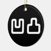 凹凸 Outotsu おうとつ Keramisch Ornament (Links)