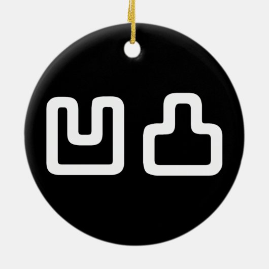 凹凸 Outotsu おうとつ Keramisch Ornament (Achterkant)