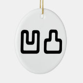 凹凸 Outotsu おうとつ Keramisch Ornament (Rechts)