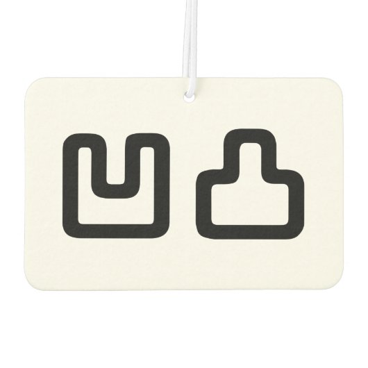 凹凸 Outotsu おうとつ Luchtverfrisser (Achterkant)