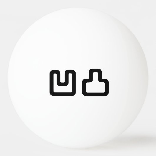 凹凸 Outotsu おうとつ Pingpongbal (Voorkant)