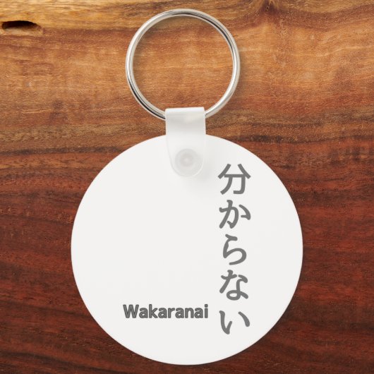 分からない(wakaranai) Ik ken geen Sticker Sleutelhanger (Voorkant)