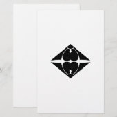 割り剣酢漿草菱 BRIEFPAPIER (Voorkant / Achterkant)
