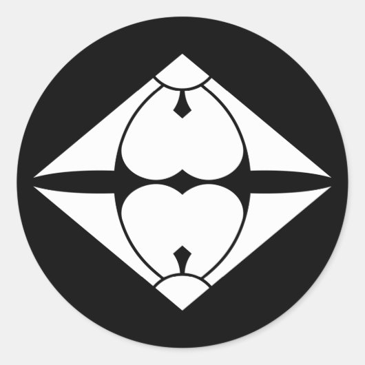 割り剣酢漿草菱 RONDE STICKER (Voorkant)