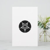 割り梅鉢 BRIEFPAPIER (Staand voorkant)