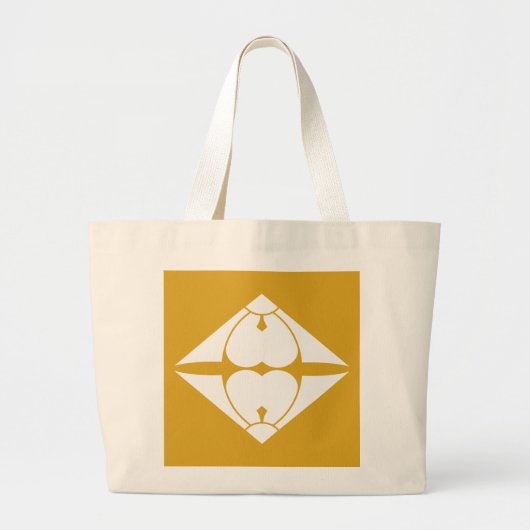 割 り 酢 漿 草 菱 GROTE TOTE BAG (Voorkant)