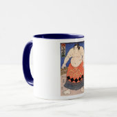 力 士, 国 Sumo Wrestler, Kuniyoshi Mok (Voorkant links)