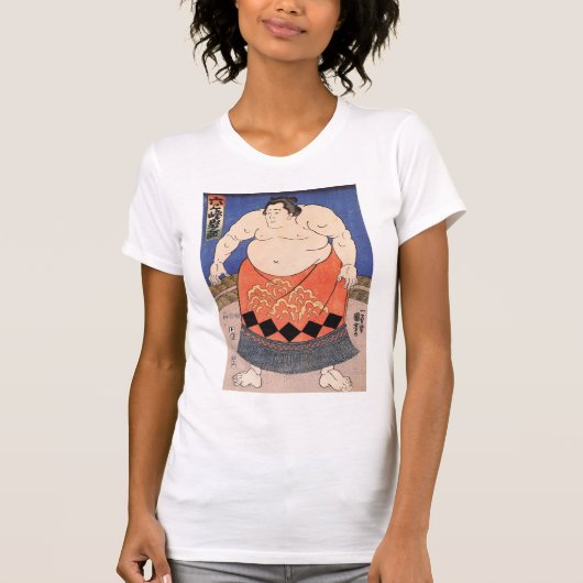 力 士, 国 Sumo Wrestler, Kuniyoshi T-shirt (Voorkant)