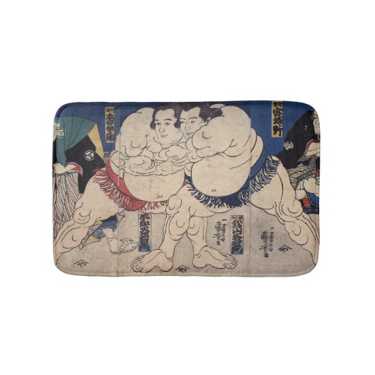 力 士, 国 Sumo Wrestler, Kuniyoshi, Ukiyo-e Badmat (Voorkant)