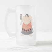 力 士, 国 Sumo Wrestler, Kuniyoshi, Ukiyo-e Matglas Bierpul (Links)