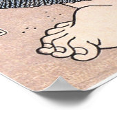 力 士, 国 Sumo Wrestler, Kuniyoshi, Ukiyo-e Poster (Hoek)