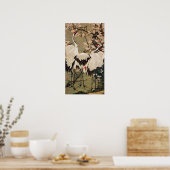 動植綵絵(15)梅花群鶴図, 伊藤若冲 POSTER (Keuken)