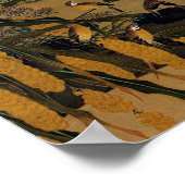 動植綵絵(4)秋塘群雀図, 伊藤若冲 POSTER (Hoek)