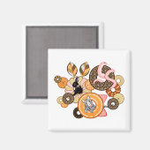 動 ッ物と(ー)/-donutRemake Magneet (Voorkant / Achterkant)