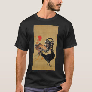 動 植 絵 7)大 鶏 (7),綵 T-SHIRT