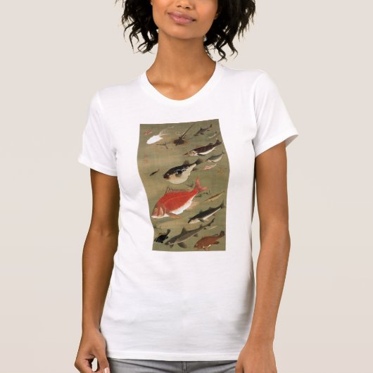 動 植)群 図 (28%, 綵絵魚 T-SHIRT (Voorkant)