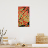 動 植)葉(30,綵絵紅小禽図,30,0000000000000000000000000000000 POSTER (Keuken)