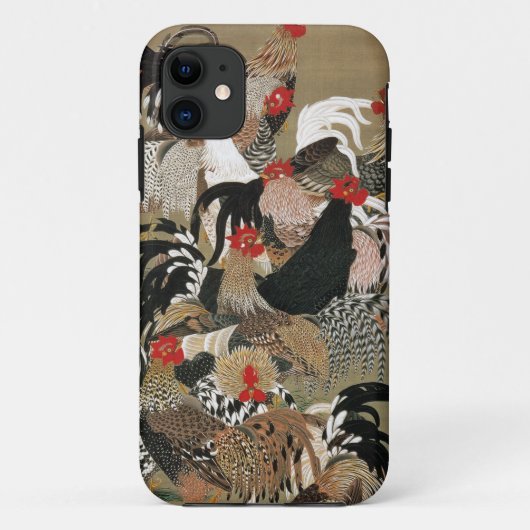 動 植 20)群 鶏 図, 絵伊綵 Case-Mate iPhone CASE (Achterkant)