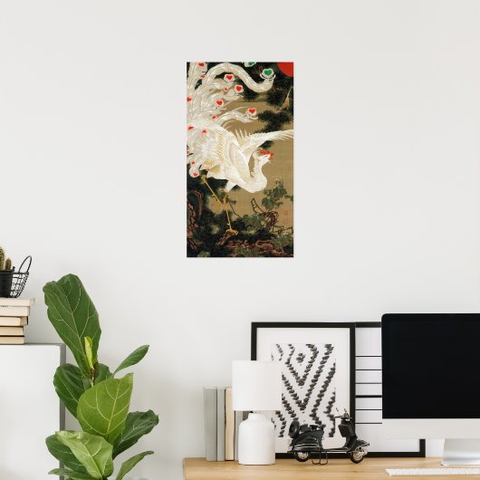 動 植 5)松(2,5%, 綵老白絵鳳図伊2,5% POSTER (Thuiskantoor)