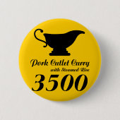 勝負カレー RONDE BUTTON 5,7 CM (Voorkant)