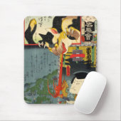 化 猫, 豊 Monster Cat, Toyokuni, Ukiyo-e Muismat (Met muis)