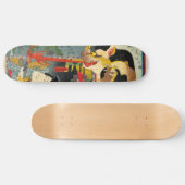 化 猫, 豊 Monster Cat, Toyokuni, Ukiyo-e Skateboard (Horizontaal)