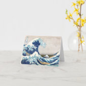 北斎 Grote Golf van het Fijne Art. van Kanagawa Kaart (Gele Bloem)