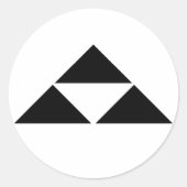 北条鱗 RONDE STICKER (Voorkant)