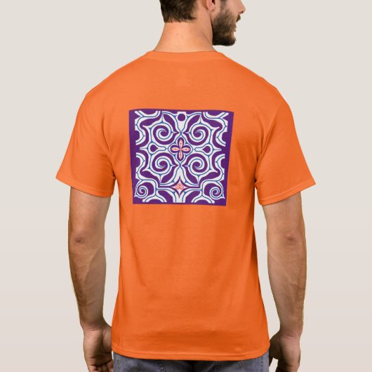 北海道 アイヌ柄 シャツ Hokkaido Ainu pattern T-shirt (Achterkant)