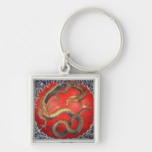 北 斎 龍, 北 Hokusai Dragon, Hokusai, の Hokusai Sleutelhanger