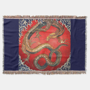 北 斎 龍, 北 Hokusai Dragon, Hokusai, Japan Art Deken