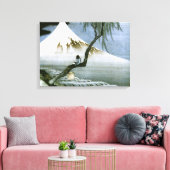 北 斎 Boy & Mt Fuji Fine Art Canvas Afdruk (Insitu (Woonkamer))