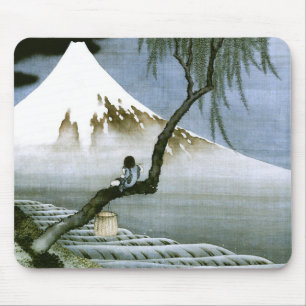 北 斎 Boy & Mt Fuji Fine Art Muismat