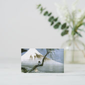北 斎 Boy & Mt Fuji Fine Art Visitekaartje (Staand voorkant)