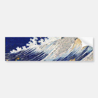 北 斎 Hokusai Ocean Waves Bumpersticker