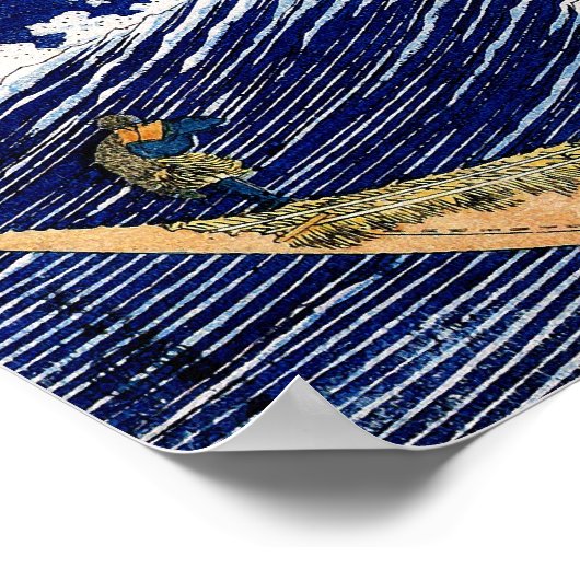 北 斎 Hokusai Ocean Waves Poster (Hoek)