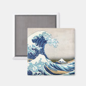 北 斎 kanagawa Hokusai Fine Art Magneet (Voorkant / Achterkant)