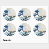 北 斎 kanagawa Hokusai Fine Art Ronde Sticker (Vel)