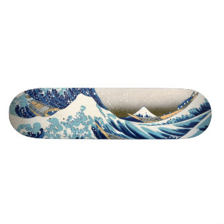 北 斎 kanagawa Hokusai Fine Art Skateboard