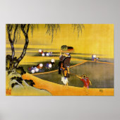 北 斎 Rice Fields Hokusai Fine Art Poster (Voorkant)