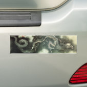 北 龍, 北 斎 Hokusai Dragon, Hokusai, Art Bumpersticker (Op auto)