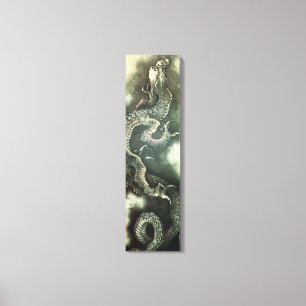 北 龍, 北 斎 Hokusai Dragon, Hokusai, Art Canvas Afdruk