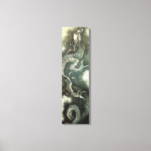 北 龍, 北 斎 Hokusai Dragon, Hokusai, Art Canvas Afdruk (Voorkant)