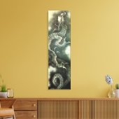 北 龍, 北 斎 Hokusai Dragon, Hokusai, Art Canvas Afdruk (Insitu (Woonkamer))