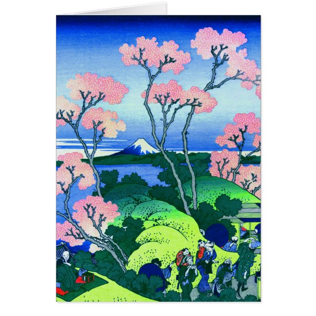 北 Goten-Yama Hill Hokusai Cherry Blossom Fine Art (Voorkant)