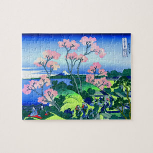 北 Goten-Yama Hill Hokusai Cherry Blossom Fine Art Legpuzzel