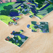 北 Goten-Yama Hill Hokusai Cherry Blossom Fine Art Legpuzzel (Zijkant)