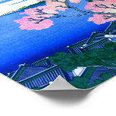 北 Goten-Yama Hill Hokusai Cherry Blossom Fine Art Poster (Hoek)